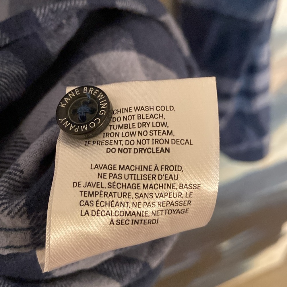 🔥EC🔥Kane Brewing Company 100% Cotton Classic Flannel Button Up Shirt. - Picture 6 of 7